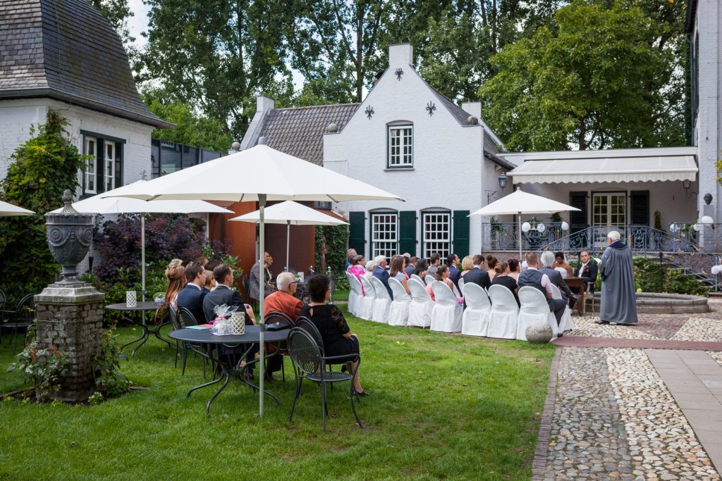 Bruidsreportage Ali en Tamara ceremonie Kasteel Groot Buggenum