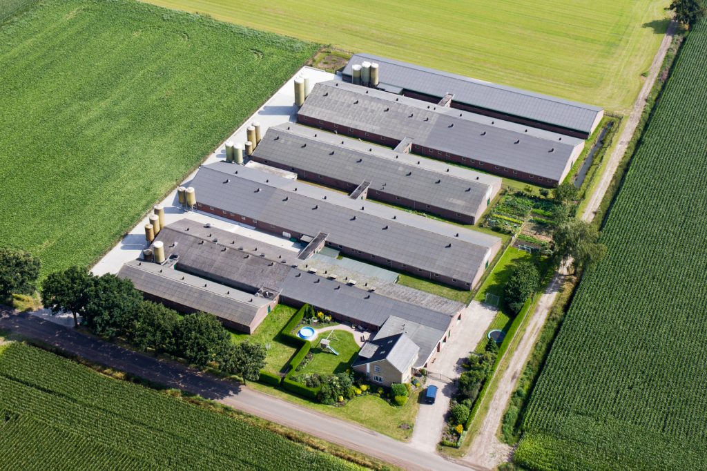 Luchtfoto boerderij