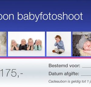 Cadeaubon babyfotoshoot Joyfotografie basic pakket